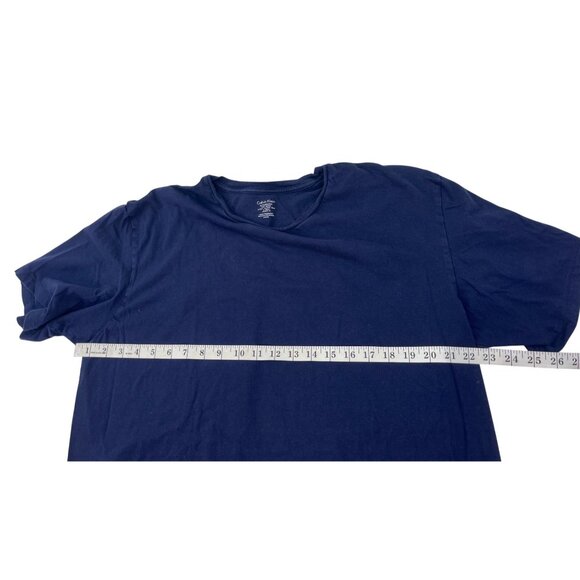 Calvin Klein Mens Navy Blue Short Sleeve Crewneck T-Shirt XL Cotton Comfy Casual - Picture 4 of 4